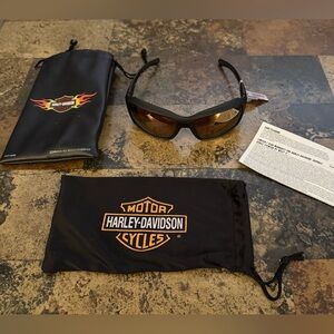 Harley-Davidson NWT Men's Cannon Gasket Sunglasses, Bronze Lens/Black Frame